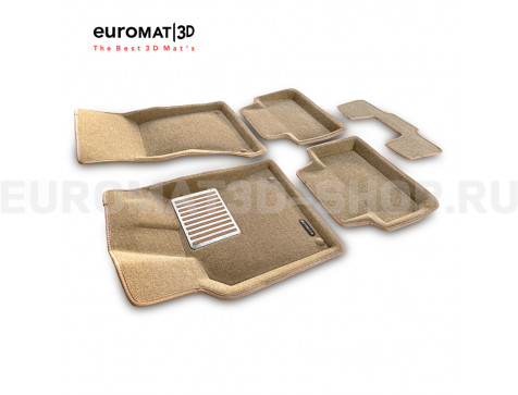 Текстильные 3D коврики Euromat3D Lux в салон для Porsche Macan (2014-) № EM3D-004103T Бежвые Текстильные 3D коврики Euromat3D Lux в салон для Porsche Macan (2014-) № EM3D-004103T Бежвые