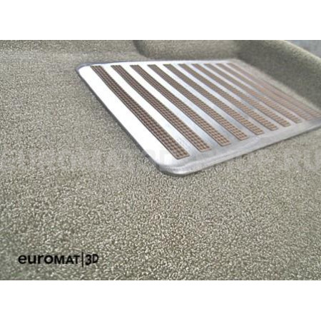 Текстильные 3D коврики Euromat3D Lux в салон для Toyota Land Cruiser 200 (2007-2012) № EM3D-005118T Бежевые