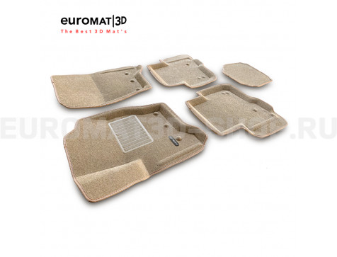 Текстильные 3D коврики Euromat3D Business в салон для Land Rover Discovery III (2005-2010) № EMC3D-003100T Бежевые Текстильные 3D коврики Euromat3D Business в салон для Land Rover Discovery III (2005-2010) № EMC3D-003100T Бежевые