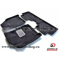 Текстильные 3D коврики Euromat3D Lux в салон для Cadillac SRX (2010-2015) № EM3D-001304