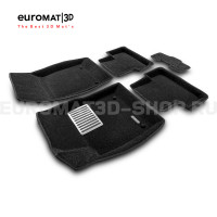 Текстильные 3D коврики Euromat3D Lux в салон для Chevrolet Cruze (2009-) № EM3D-001504