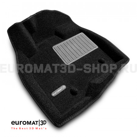 Текстильные 3D коврики Euromat3D Business в салон для Ford Explorer (2015-) № EMC3D-002217