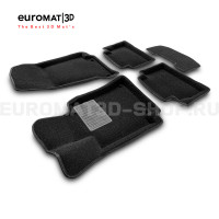 Текстильные 3D коврики Euromat3D Business в салон для Mercedes CLS-Class (C257) (2018-) № EMC3D-003519