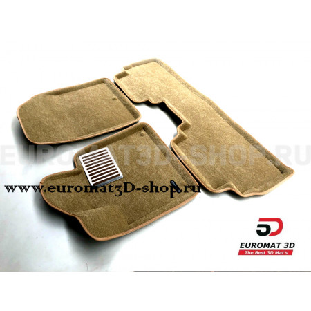 Текстильные 3D коврики Euromat3D Lux в салон для Kia Sorento Prime (2015-) № EM3D-002925T Бежевые Текстильные 3D коврики Euromat3D Lux в салон для Kia Sorento Prime (2015-) № EM3D-002925T Бежевые