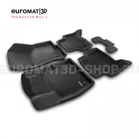 3D коврики Euromat3D EVA в салон для Skoda Octavia A8 (2020-) № EM3DEVA-004507
