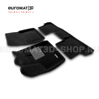 Текстильные 3D коврики Euromat3D Business в салон для Citroen DS7 (2017-) № EMC3D-003907